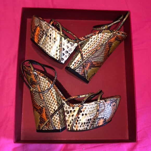 Yves Saint Laurent | Shoes | Snake Print Yves Saint Laurent | Poshmark